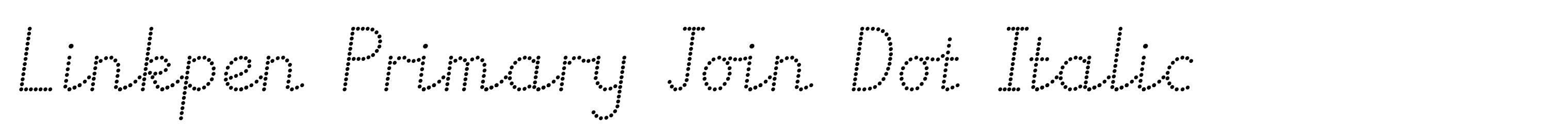 Linkpen Primary Join Dot Italic